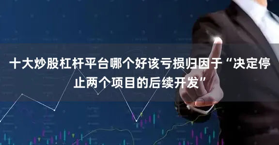 十大炒股杠杆平台哪个好该亏损归因于“决定停止两个项目的后续开发”