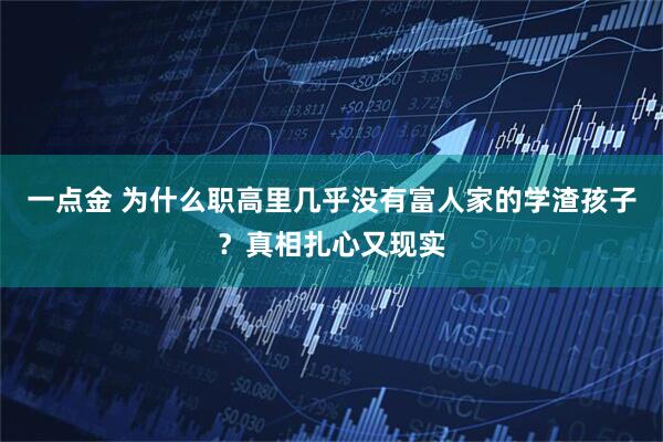 一点金 为什么职高里几乎没有富人家的学渣孩子？真相扎心又现实