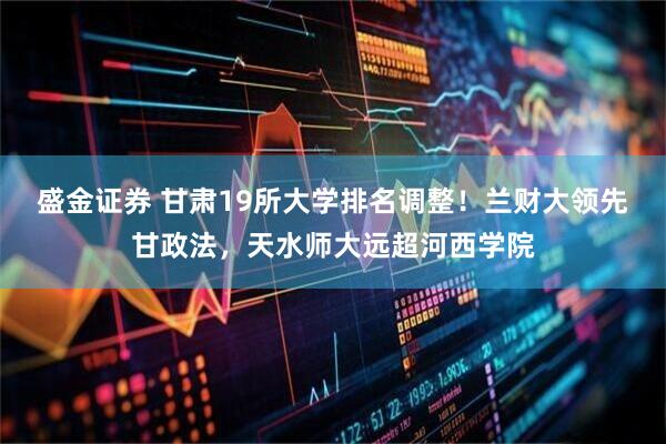 盛金证券 甘肃19所大学排名调整！兰财大领先甘政法，天水师大远超河西学院